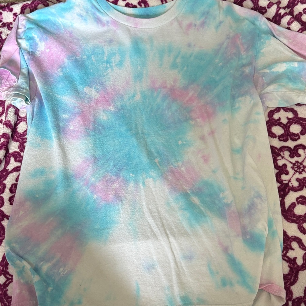 Tie-Dye Kids Shirt - Blue and Purple